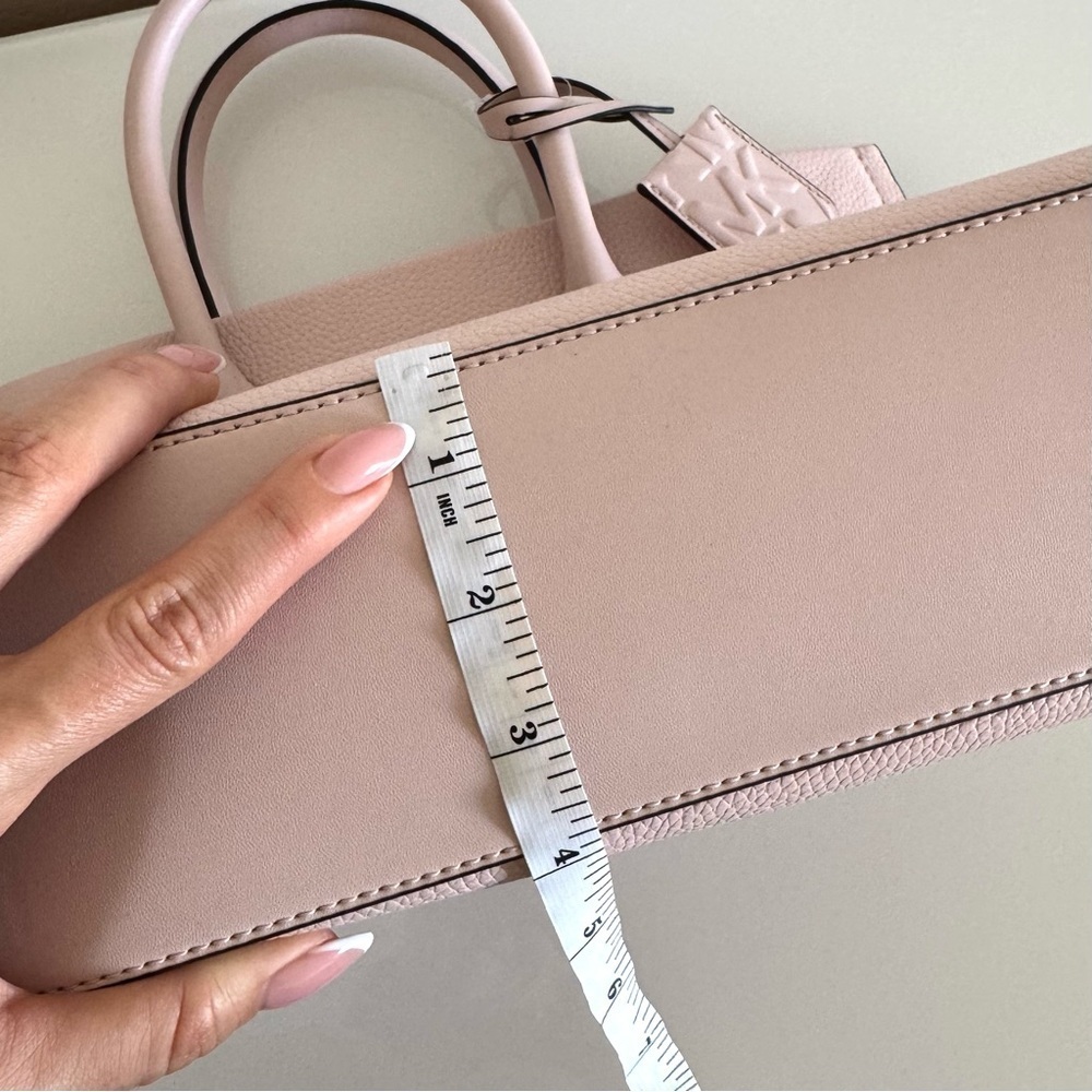NWT! MICHAEL KORS MIRELLA MEDIUM TOTE LEATHER BAG PINK - Picture 14 of 15
